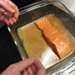 Salmon-being-marinated